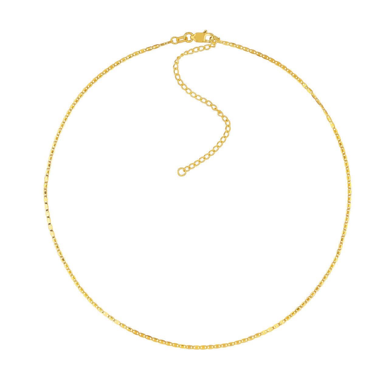 14K Yellow Gold Valentino Choker Chain - Susan Blake Jewelry
