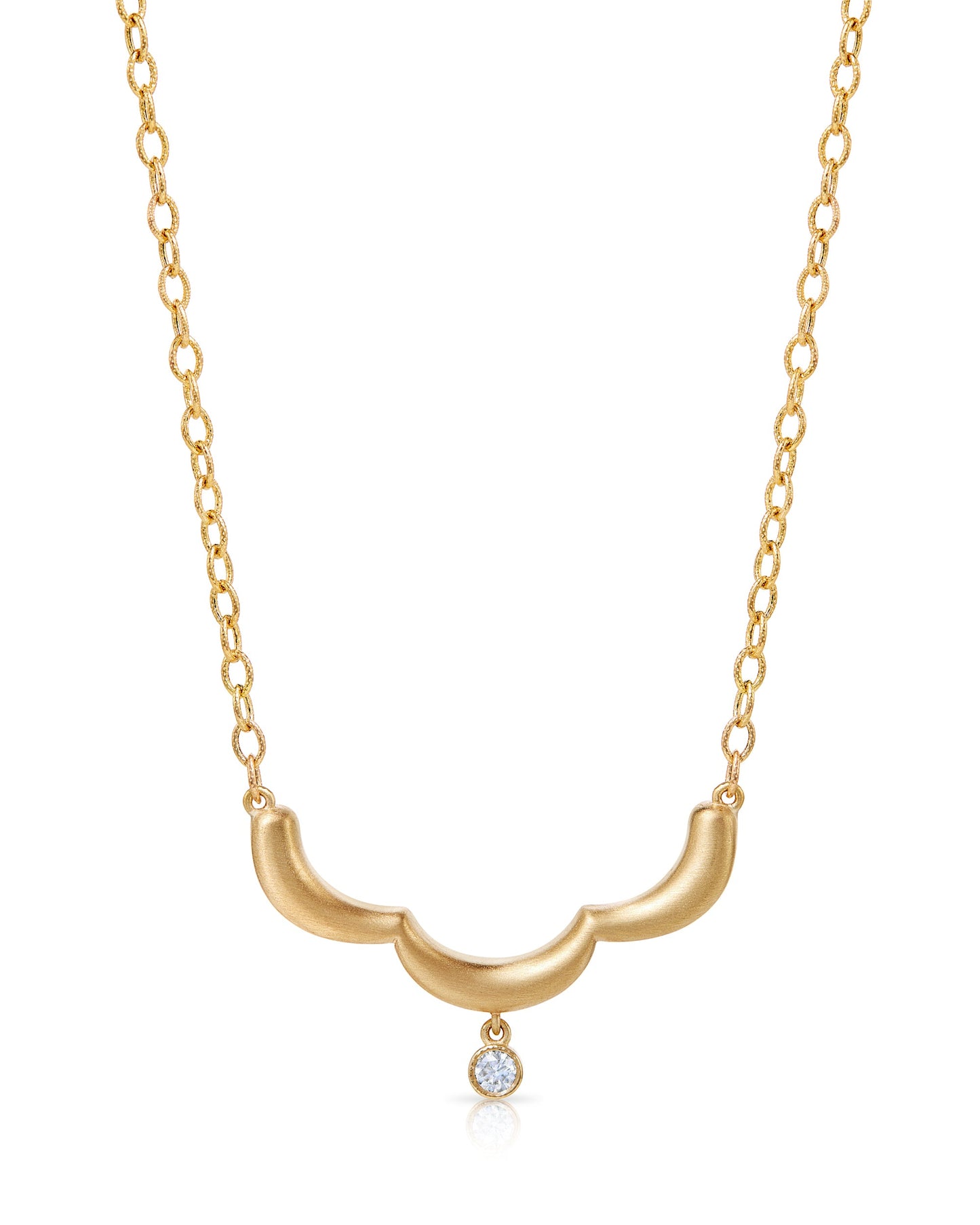 14K Gold Midi Floret Necklace