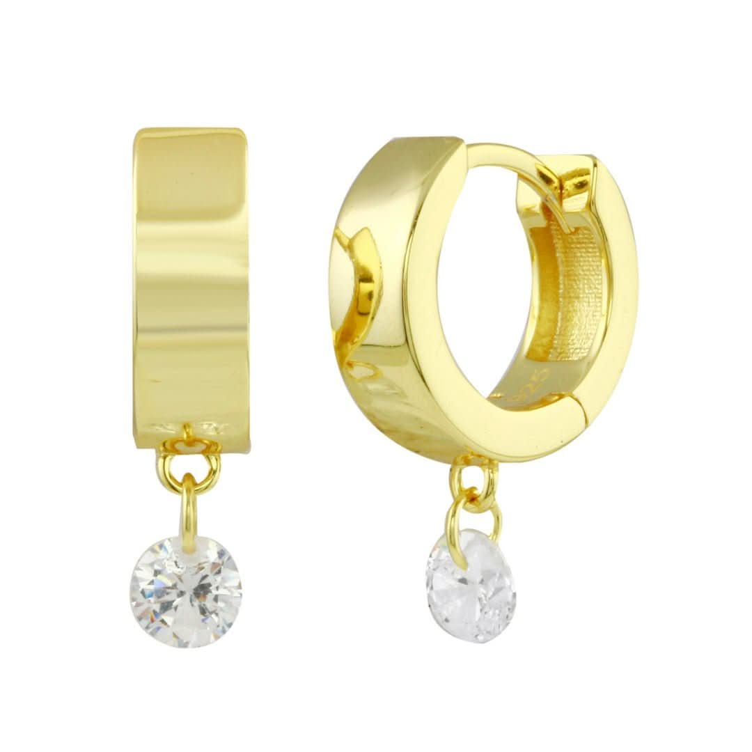 Briolette Thick Huggies - Susan Blake Jewelry