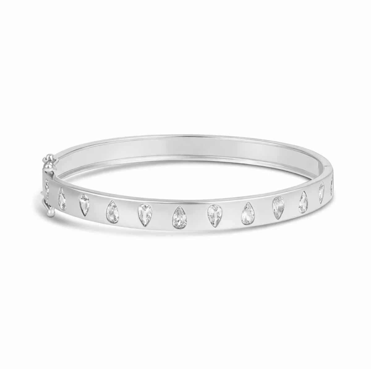 Crystal Drop Inlay Bangle