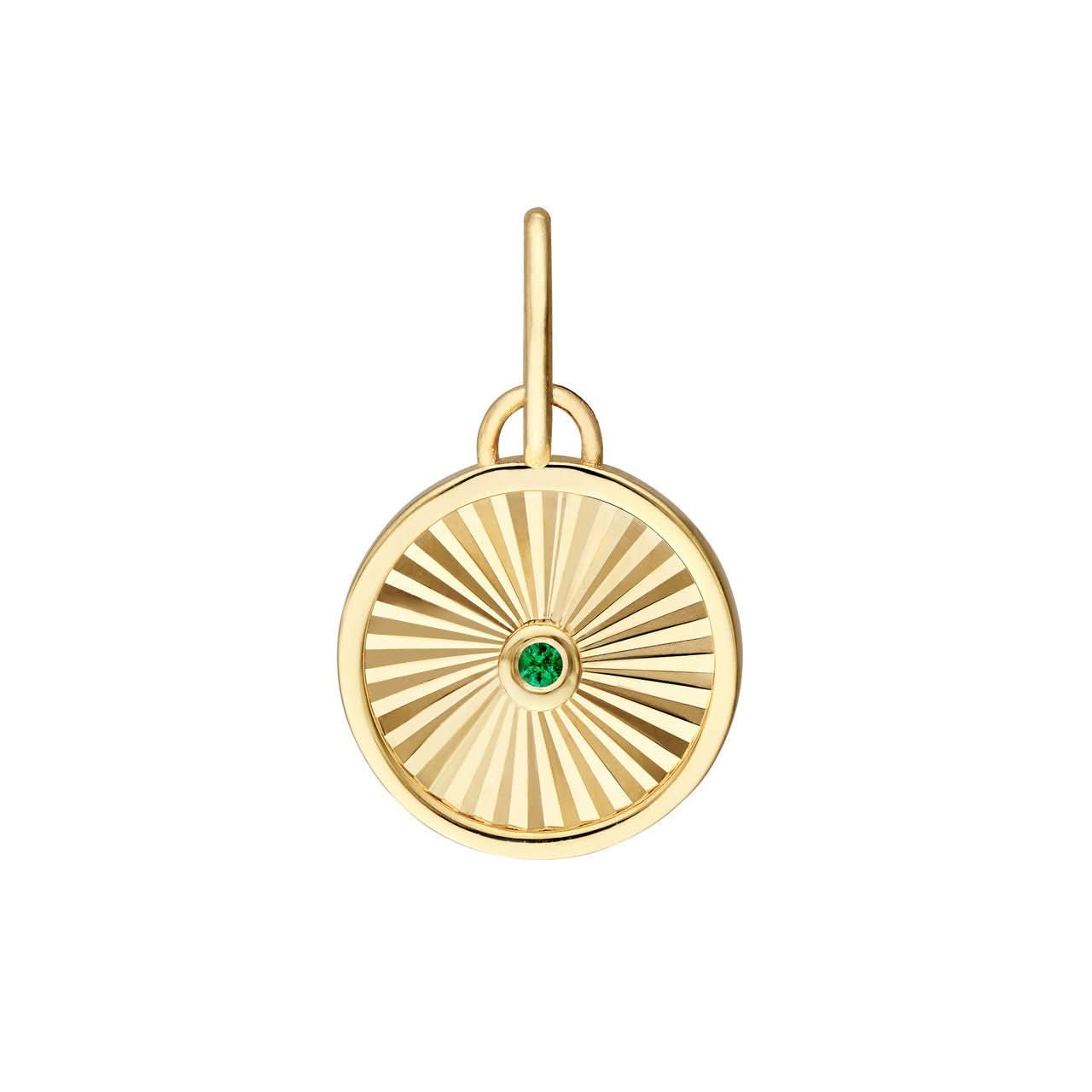 Emerald Round Radiant Pendant - Susan Blake Jewelry