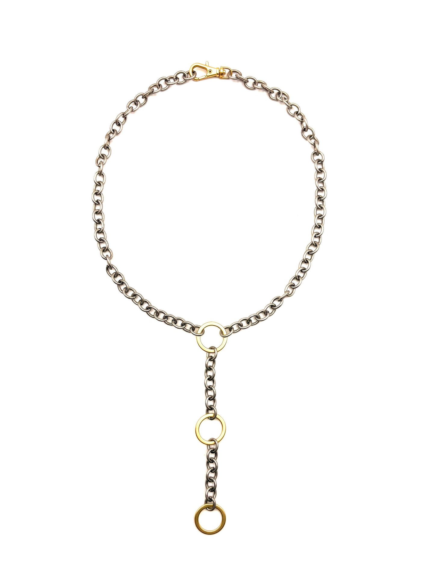 Urban Two-Tone Lariat Necklace