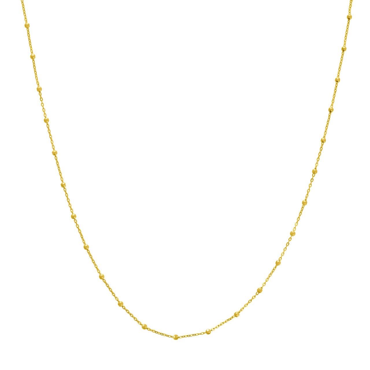 Faceted Bead Saturn Chain - 16" - Susan Blake Jewelry