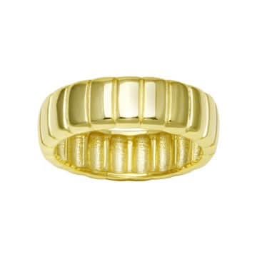 Fluted Gold Band Ring - Susan Blake Jewelry