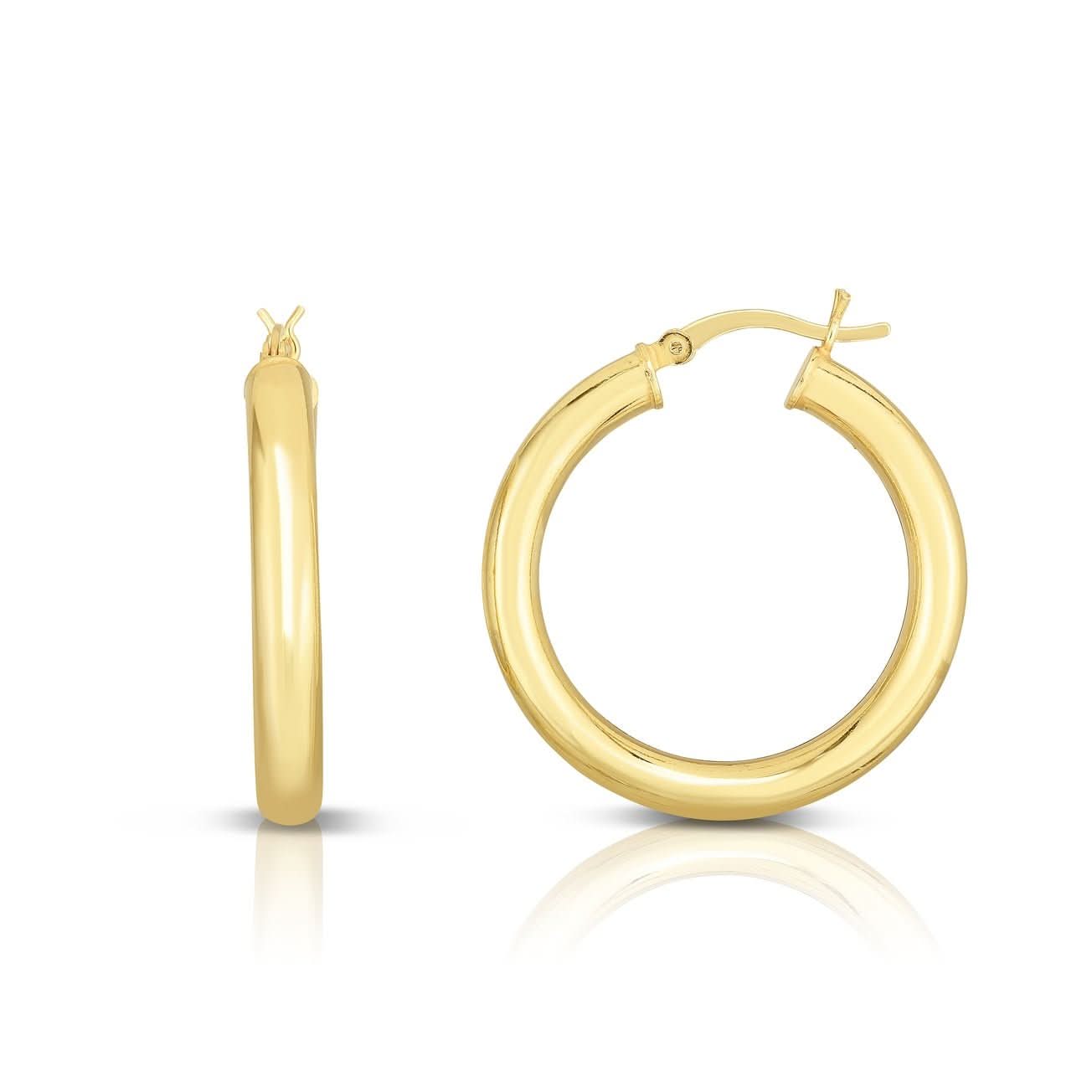 Midi Gold Hoop EarringsĀ Susan Blake Jewelry