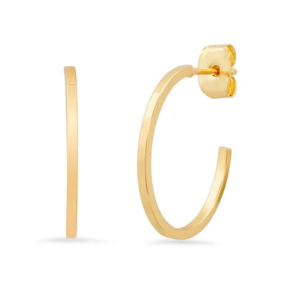 Small Square Edge Hoop - Susan Blake Jewelry