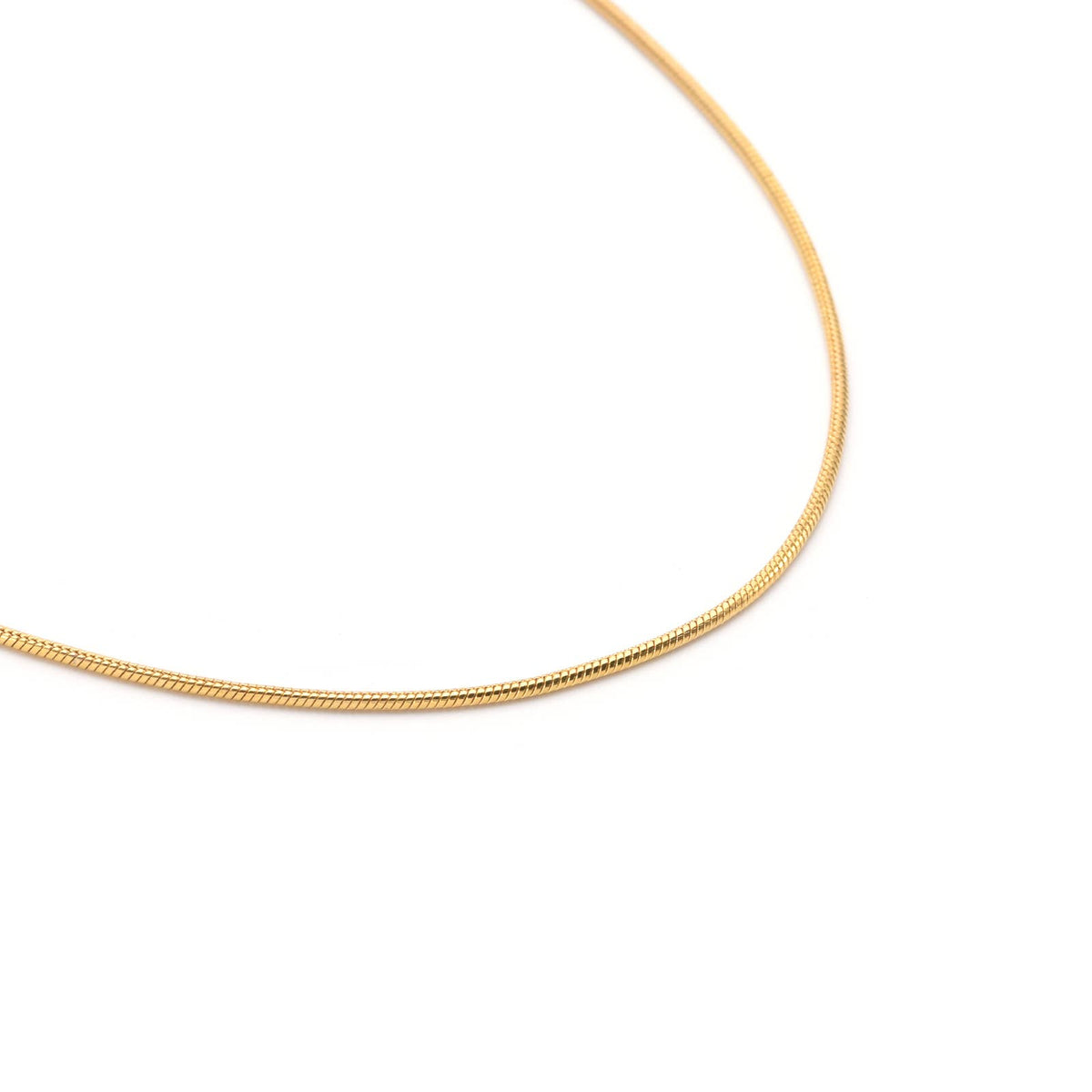 Structured Snake Chain Necklace, alternate view 3