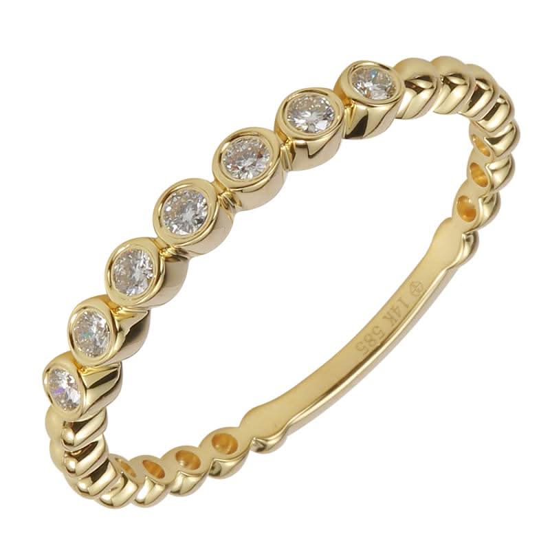 Trilogy Diamond Ring in Yellow Gold - Susan Blake Jewelry