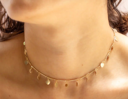 Hearts & Bars Dangle Necklace