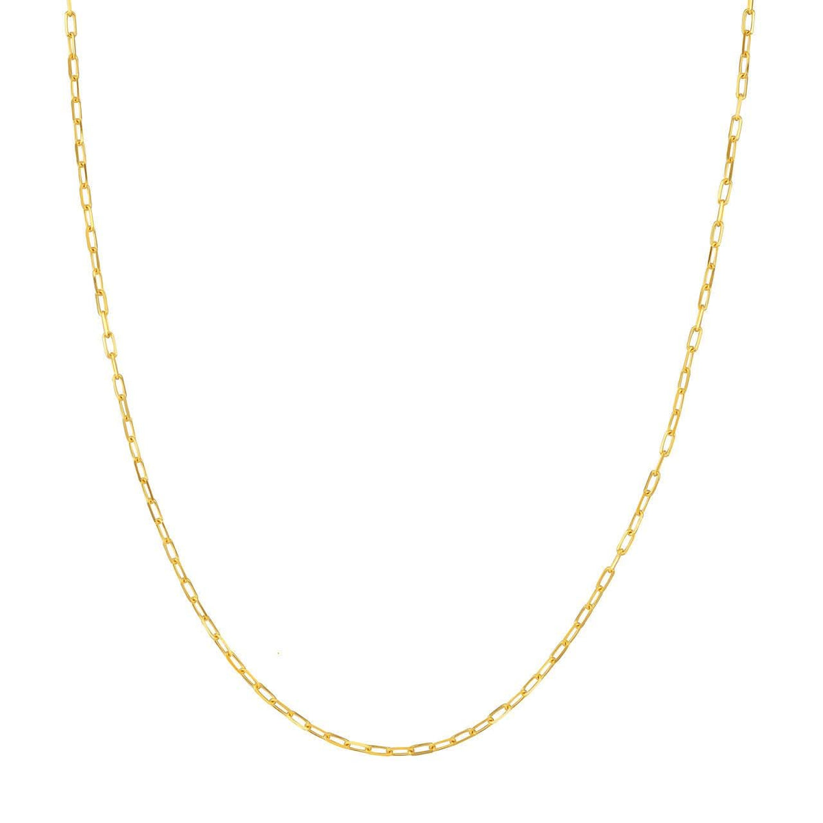 1.95mm D and C Paper Clip Chain - 18"