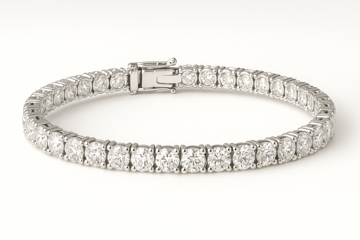 14k Gold Classic Lab Diamond Tennis Bracelet