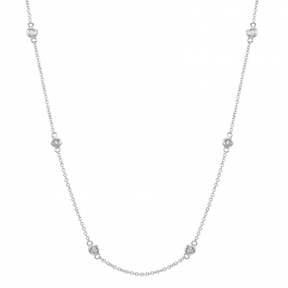 14K Gold Diamond By Yard Necklace - Susan Blake Jewelry