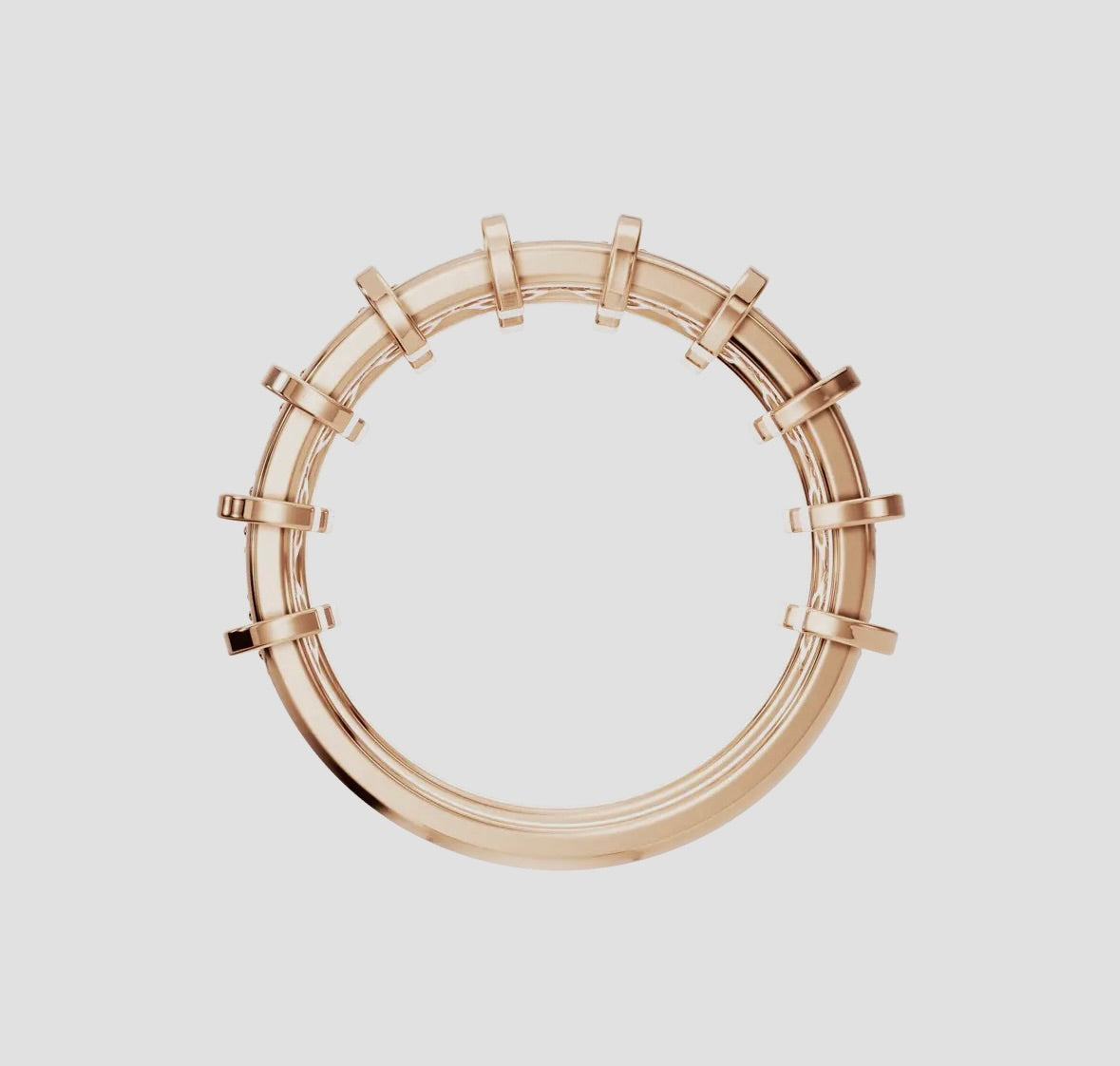 14K Gold Diamond Cage Ring (.70ctw Lab Grown), alternate view 12