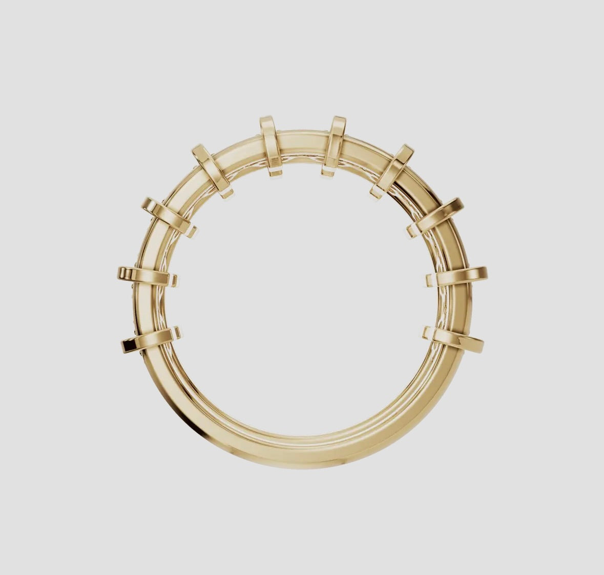 14K Gold Diamond Cage Ring (.70ctw Lab Grown), alternate view 3