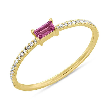 14K Gold Milestone Stacking Ring