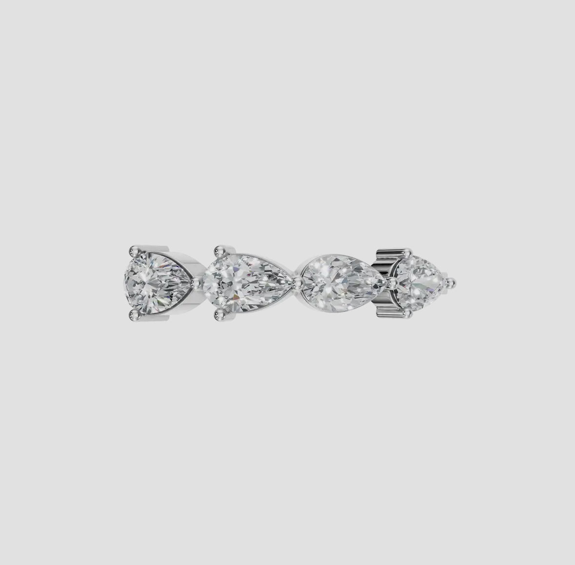 14k Gold Pear Cut Lab Diamond Ring (0.70ctw), alternate view 5