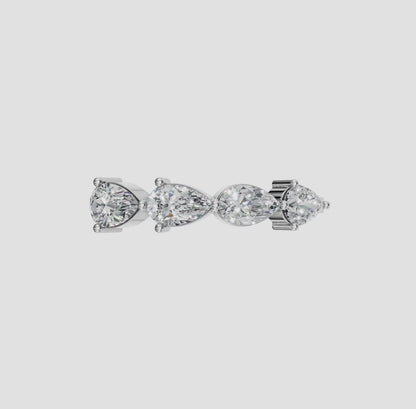 14k Gold Pear Cut Lab Diamond Ring (0.70ctw), alternate view 5