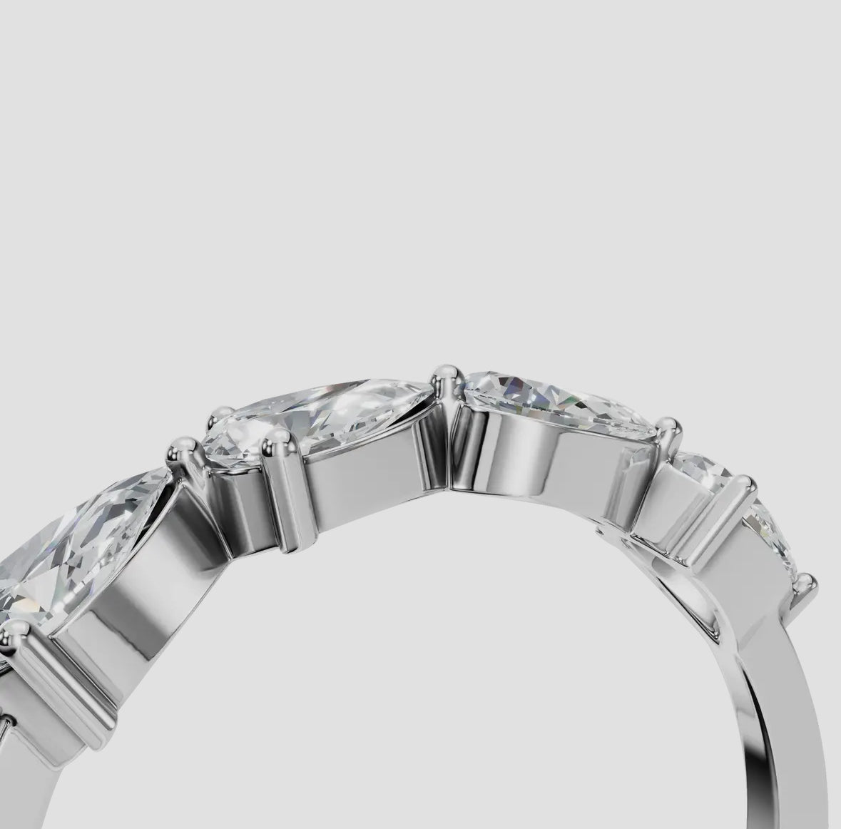14k Gold Pear Cut Lab Diamond Ring (0.70ctw), alternate view 7