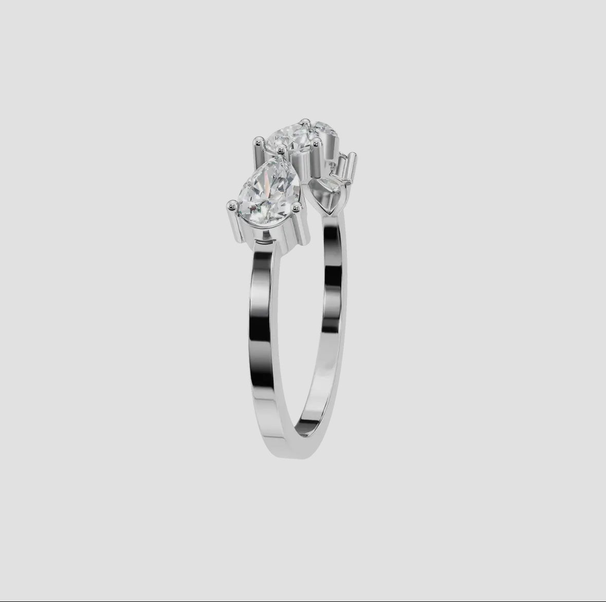 14k Gold Pear Cut Lab Diamond Ring (0.70ctw), alternate view 8