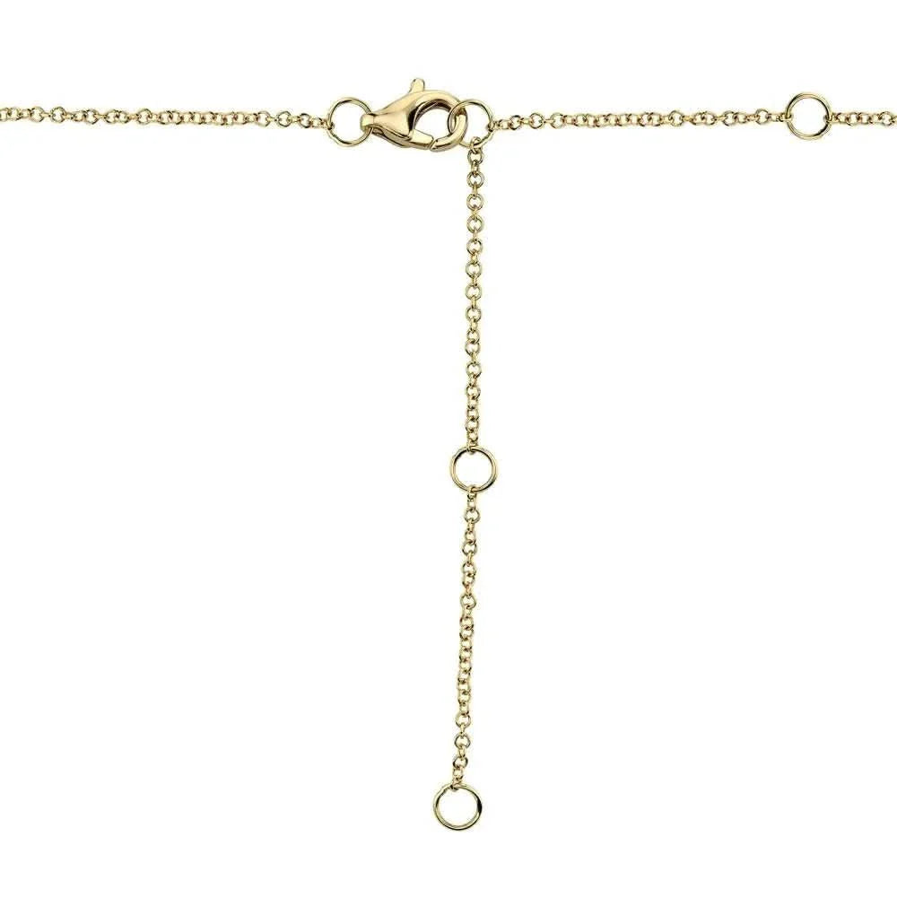 14K Gold Medium Pavé Diamond Heart Necklace – 0.21 CTW, alternate view 5