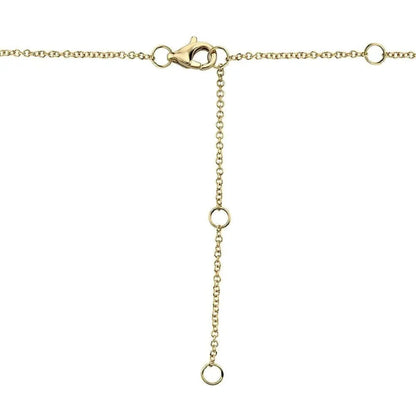 14K Gold Medium Pavé Diamond Heart Necklace – 0.21 CTW, alternate view 5