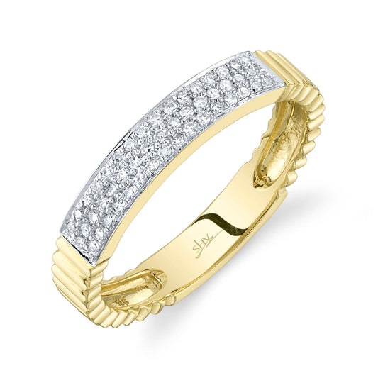 14K Yellow Gold Diamond Lady's Band - Susan Blake Jewelry