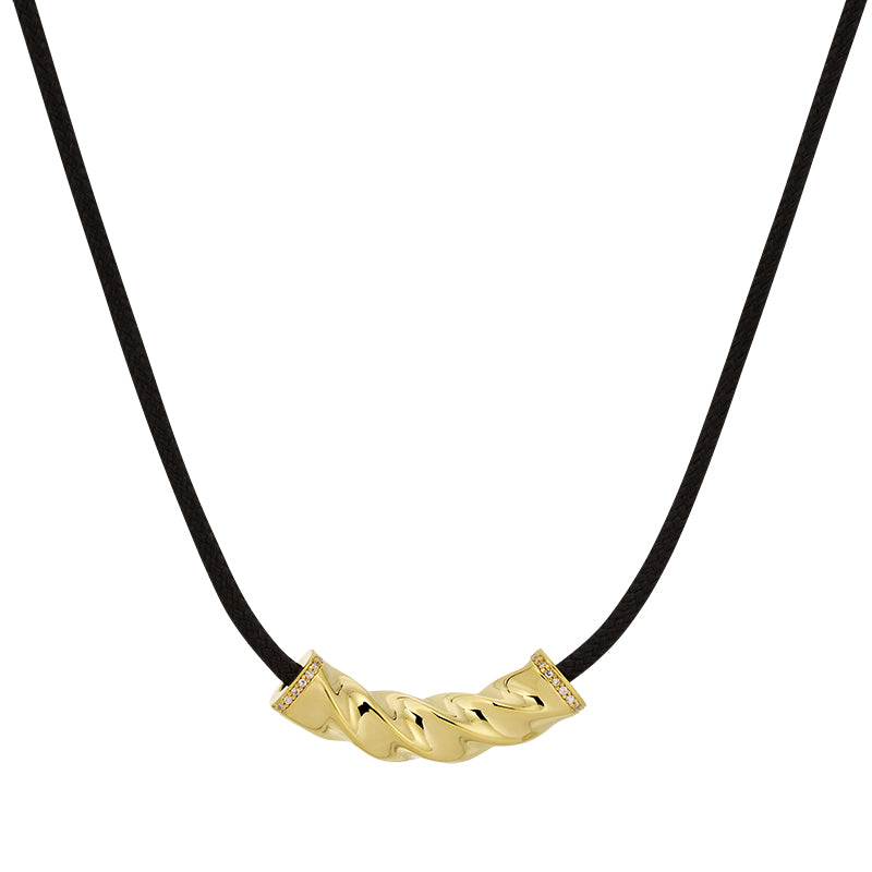 14K Twist of Gold Cord Necklace