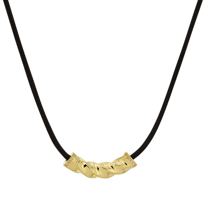 14K Twist of Gold Cord Necklace