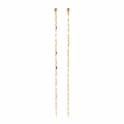 18k Gold Filled Chain Drop Duster Earrings