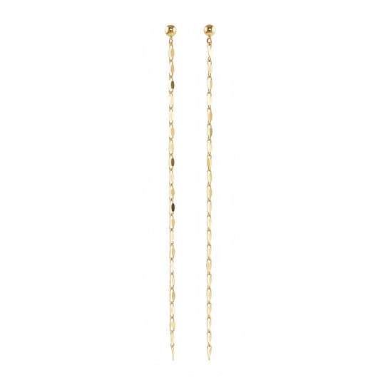 18k Gold Filled Chain Drop Duster Earrings