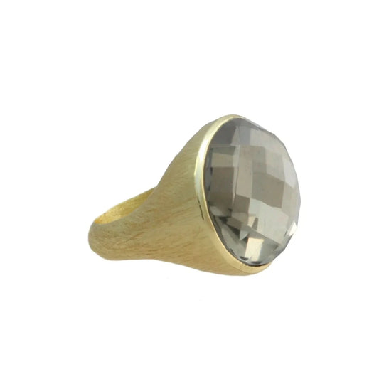 18K Plated Stone Cocktail Ring