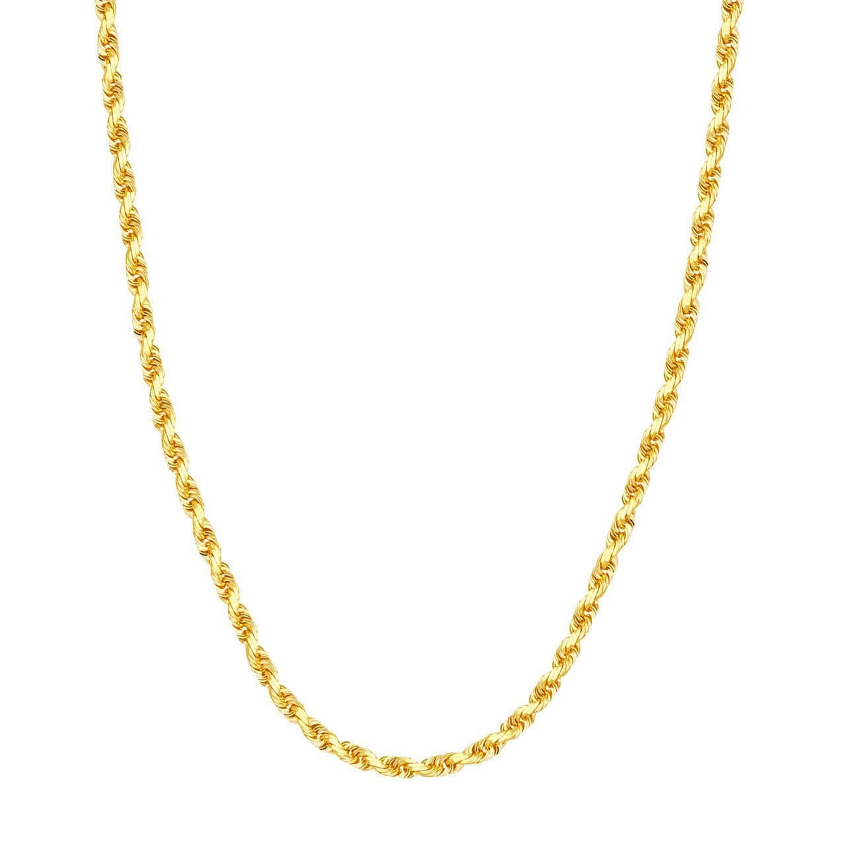 4.4mm D and C Rope Chain with Lobster Lock 30in