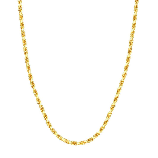4.4mm D/C Rope Chain with Lobster Lock 30in - Susan Blake Jewelry