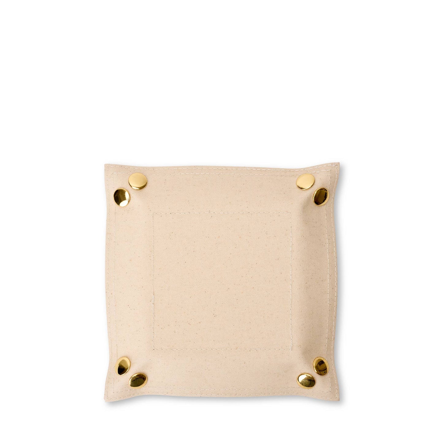 Canvas and Leather Catch All Tray (Personalizable)