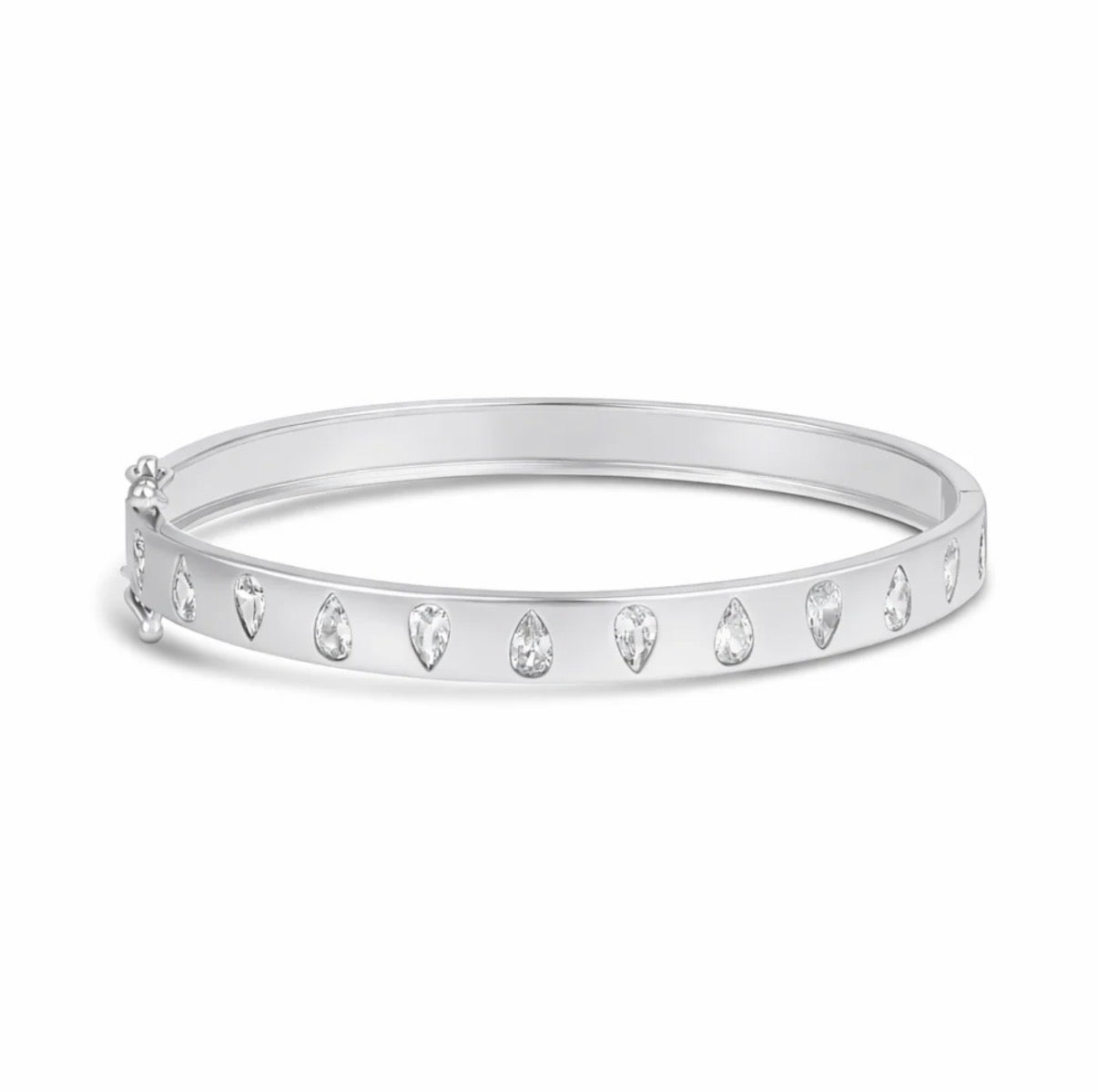 Crystal Drop Inlay Bangle