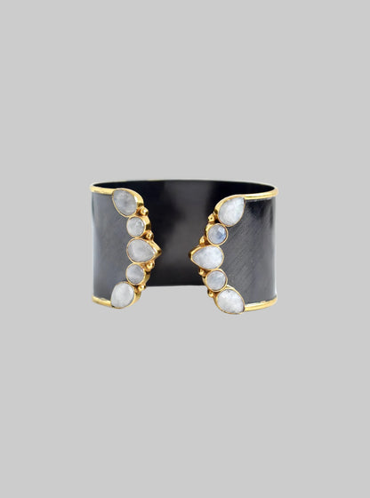 Hand Crafted Gemstone Cuff bangle