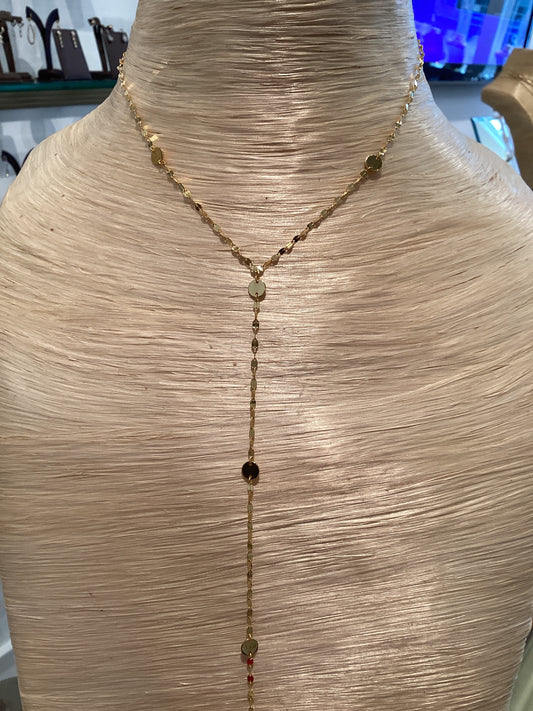 Valentino y necklace with gold discs