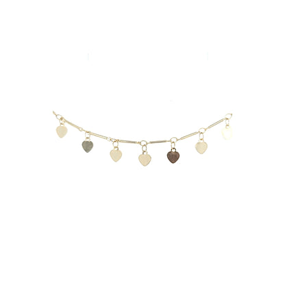 Hearts & Bars Dangle Necklace
