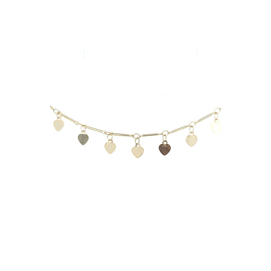 Hearts & Bars Dangle Necklace