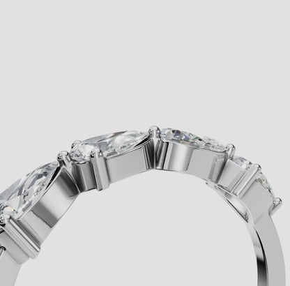 14k Gold Pear Cut Lab Diamond Ring (0.70ctw)