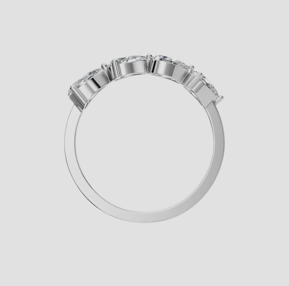 14k Gold Pear Cut Lab Diamond Ring (0.70ctw)