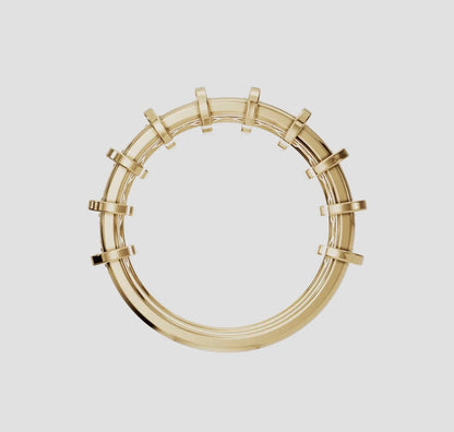 14K Gold Diamond Cage Ring (.70ctw Lab Grown)