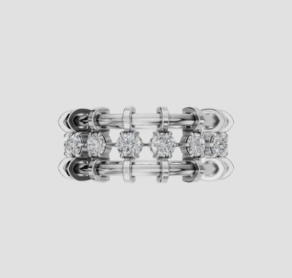 14K Gold Diamond Cage Ring (.70ctw Lab Grown)