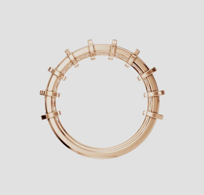 14K Gold Diamond Cage Ring (.70ctw Lab Grown)