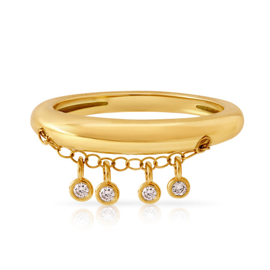 14K Gold Petite Caviar Ring