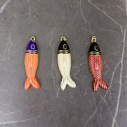 Art Deco Fish Charm, alternate view 2