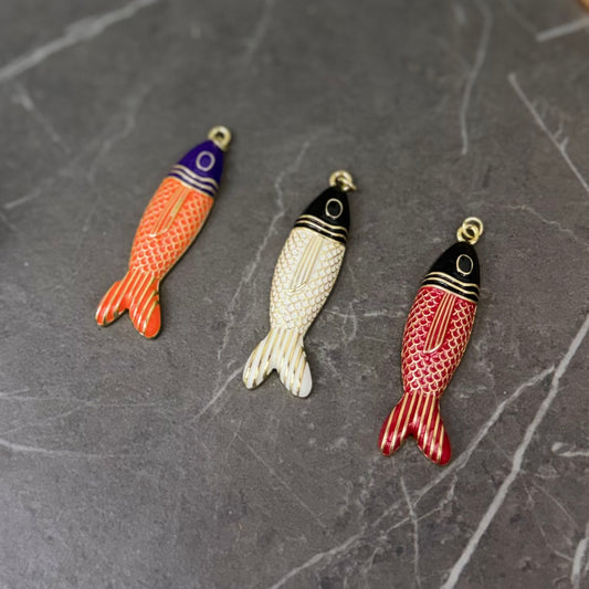 Art Deco Fish Charm