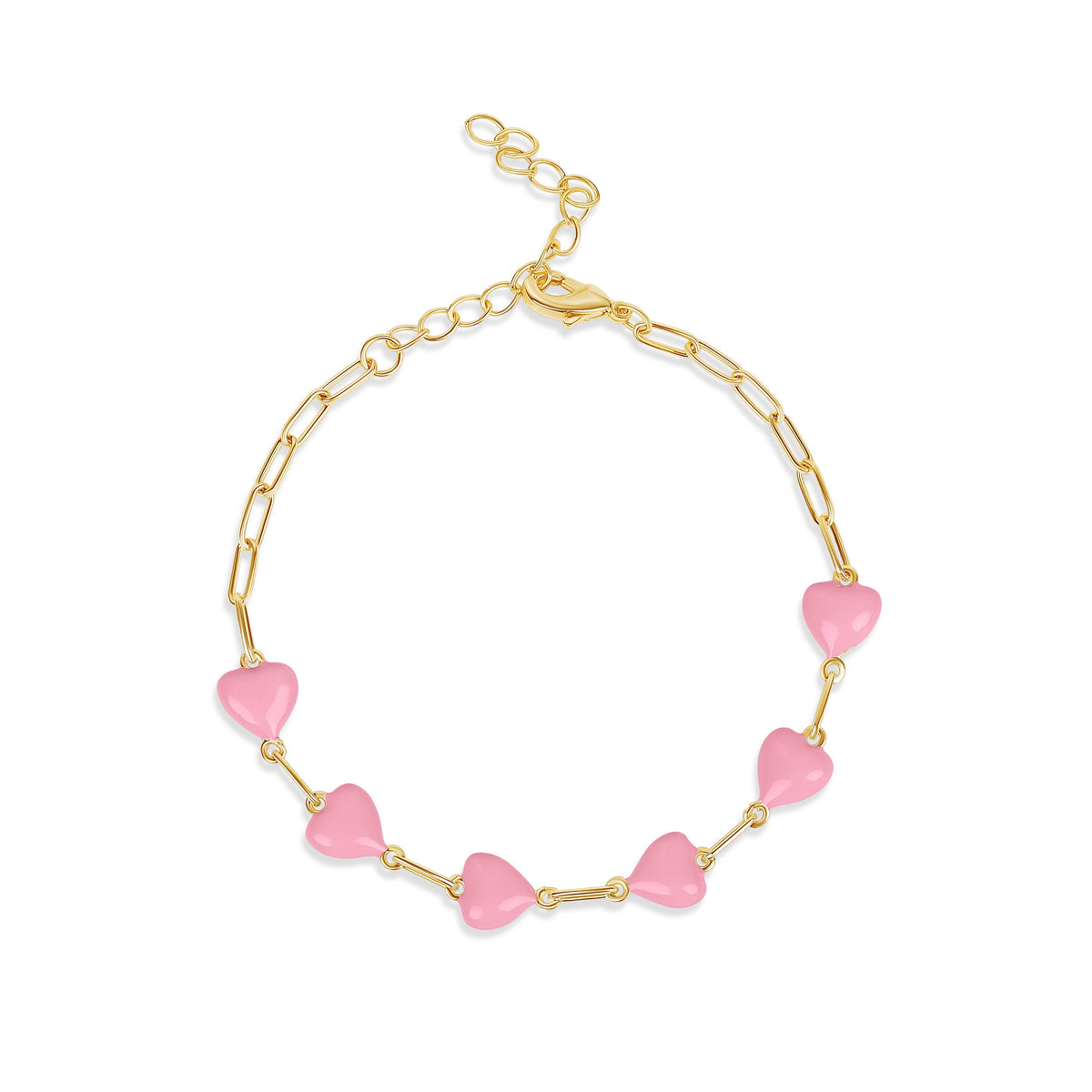 Candy Heart Link Bracelet