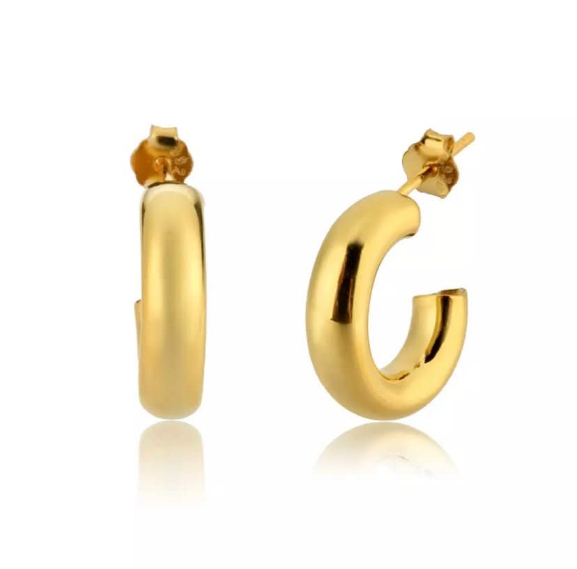 Chunky Hoops Large - Susan Blake Jewelry