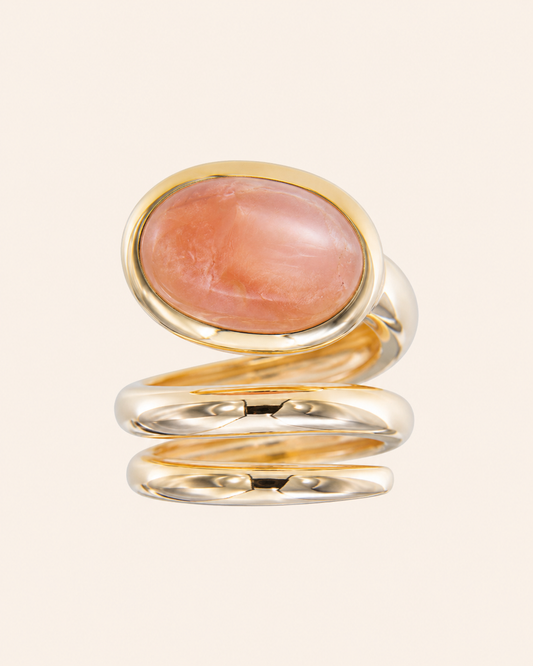 Coolook Renacuajo Pink Moonstone Ring